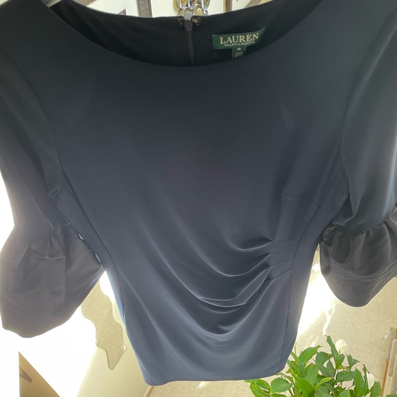 Ralph Lauren Navy Long Sleeve Dress - Picture 5 of 7